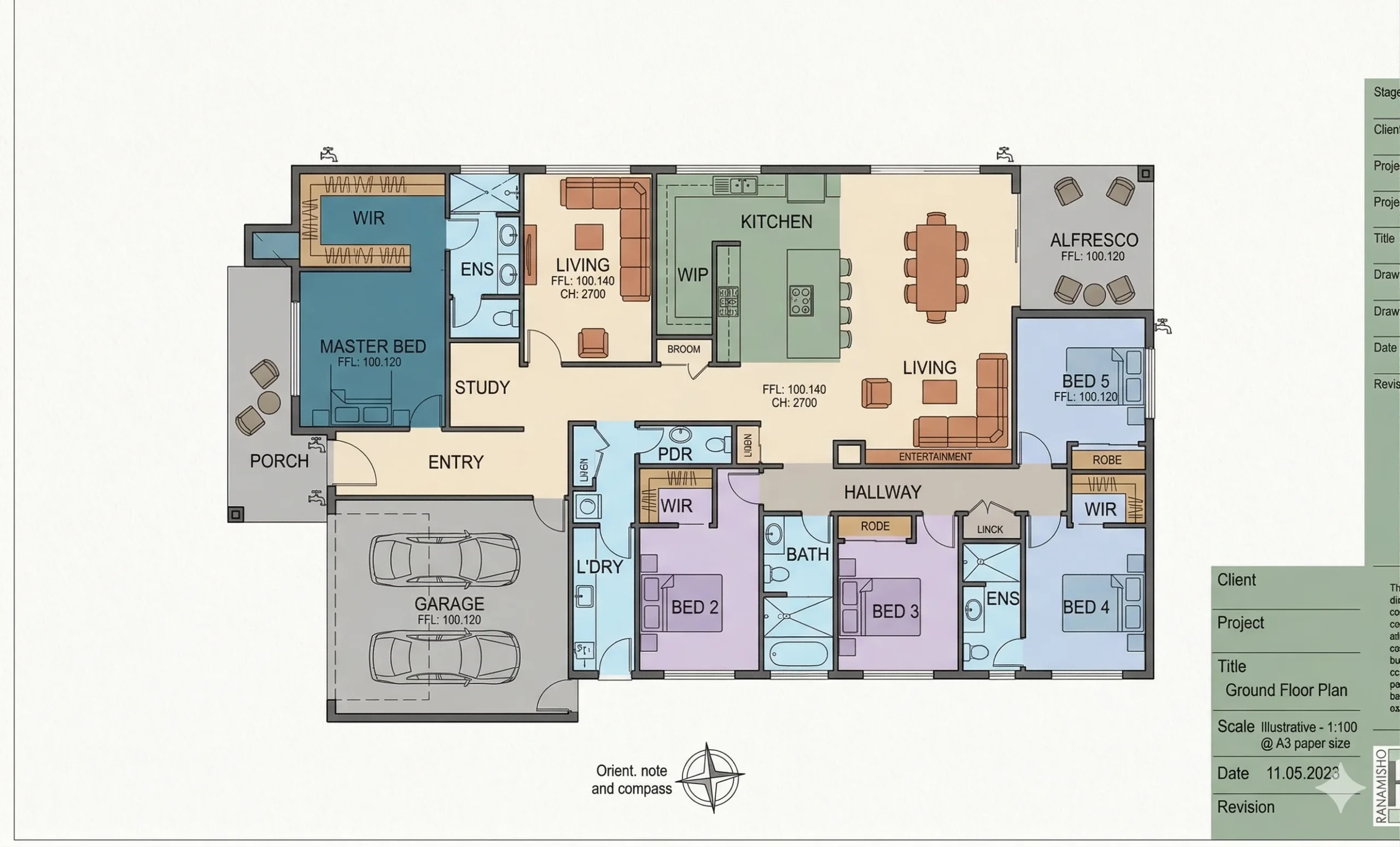 4 Bedroom Mickleham Larea Floor Plan