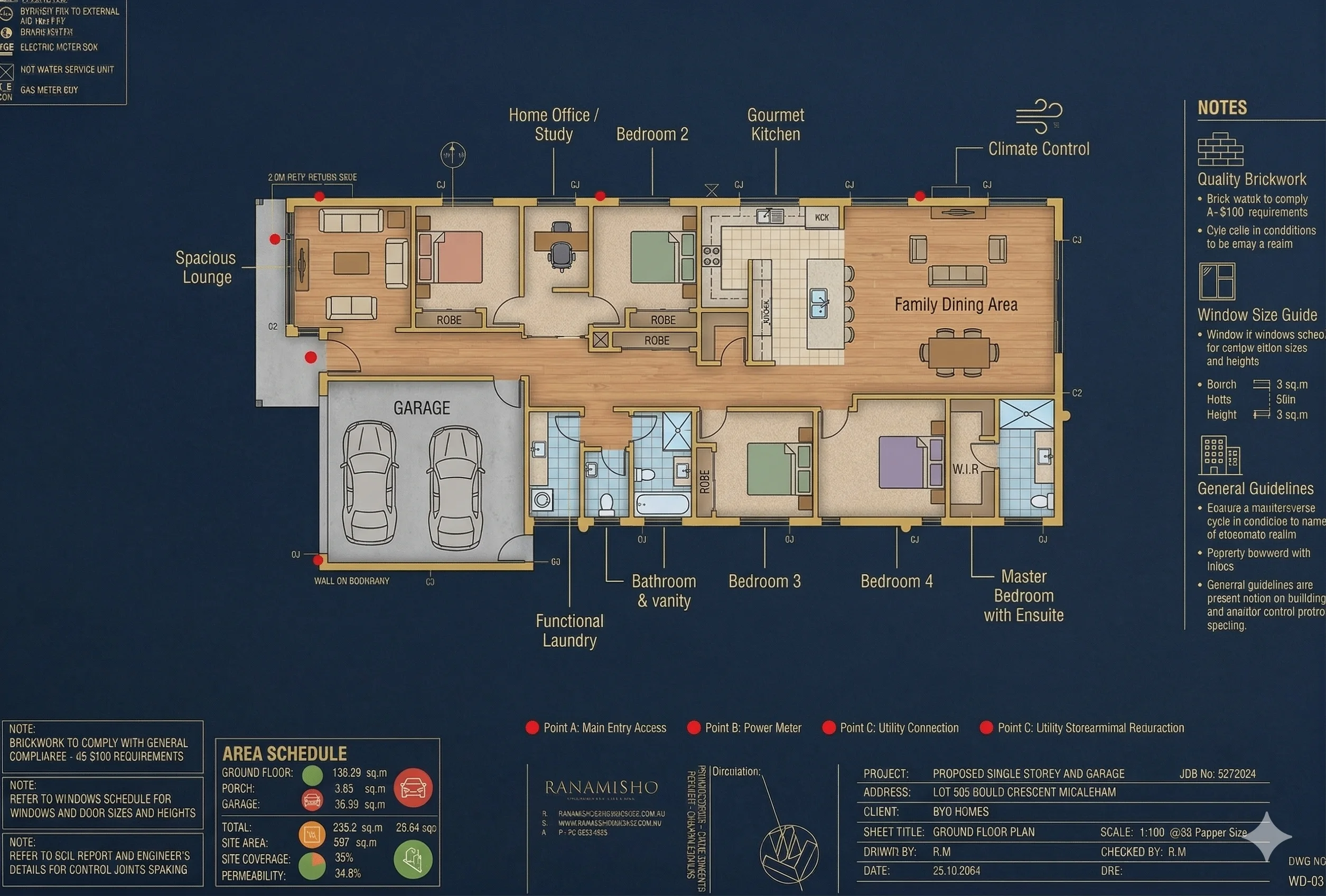 4 Bedroom Mickleham Gould Floor Plan