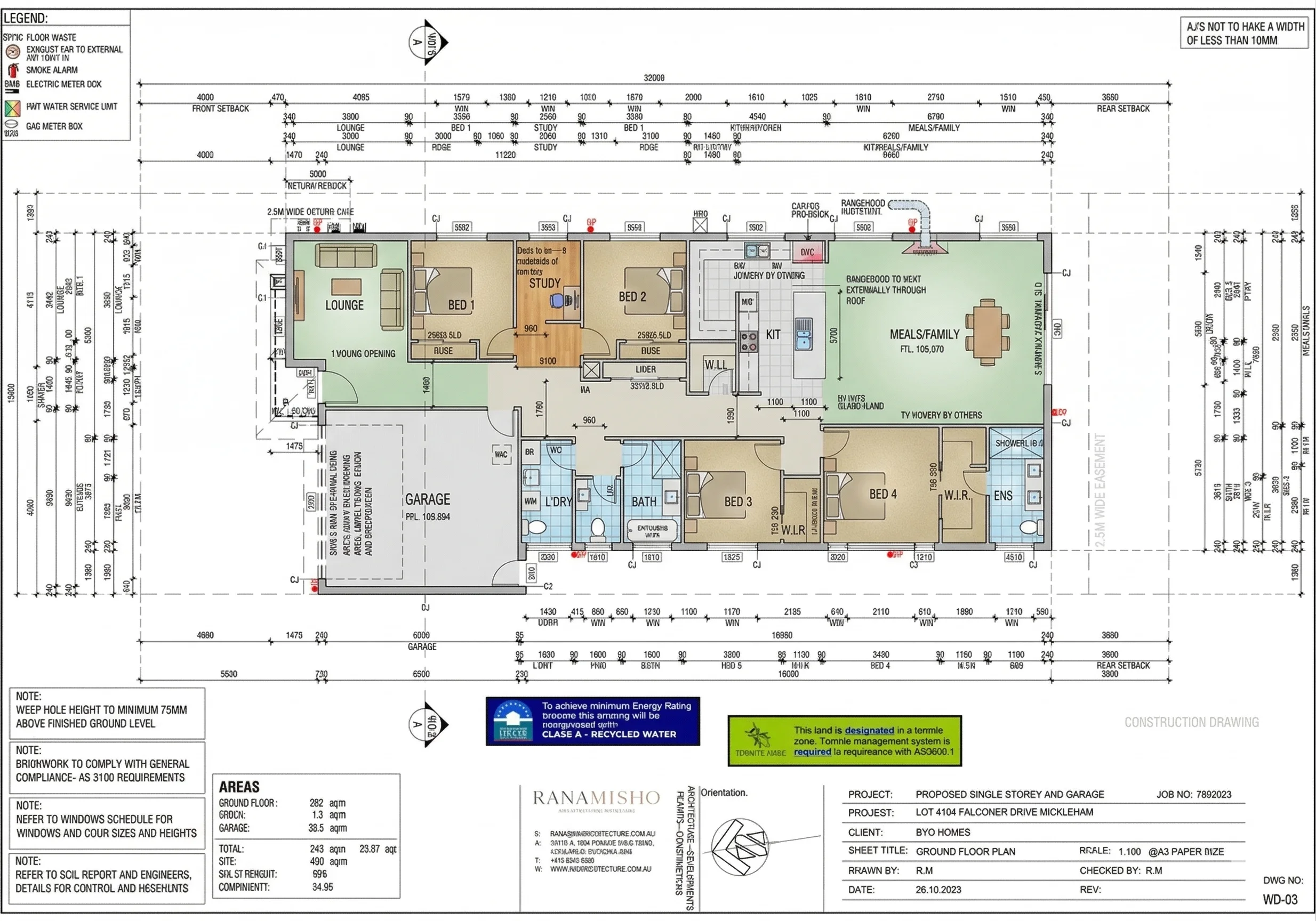 4 Bedroom Mickleham Floor Plan